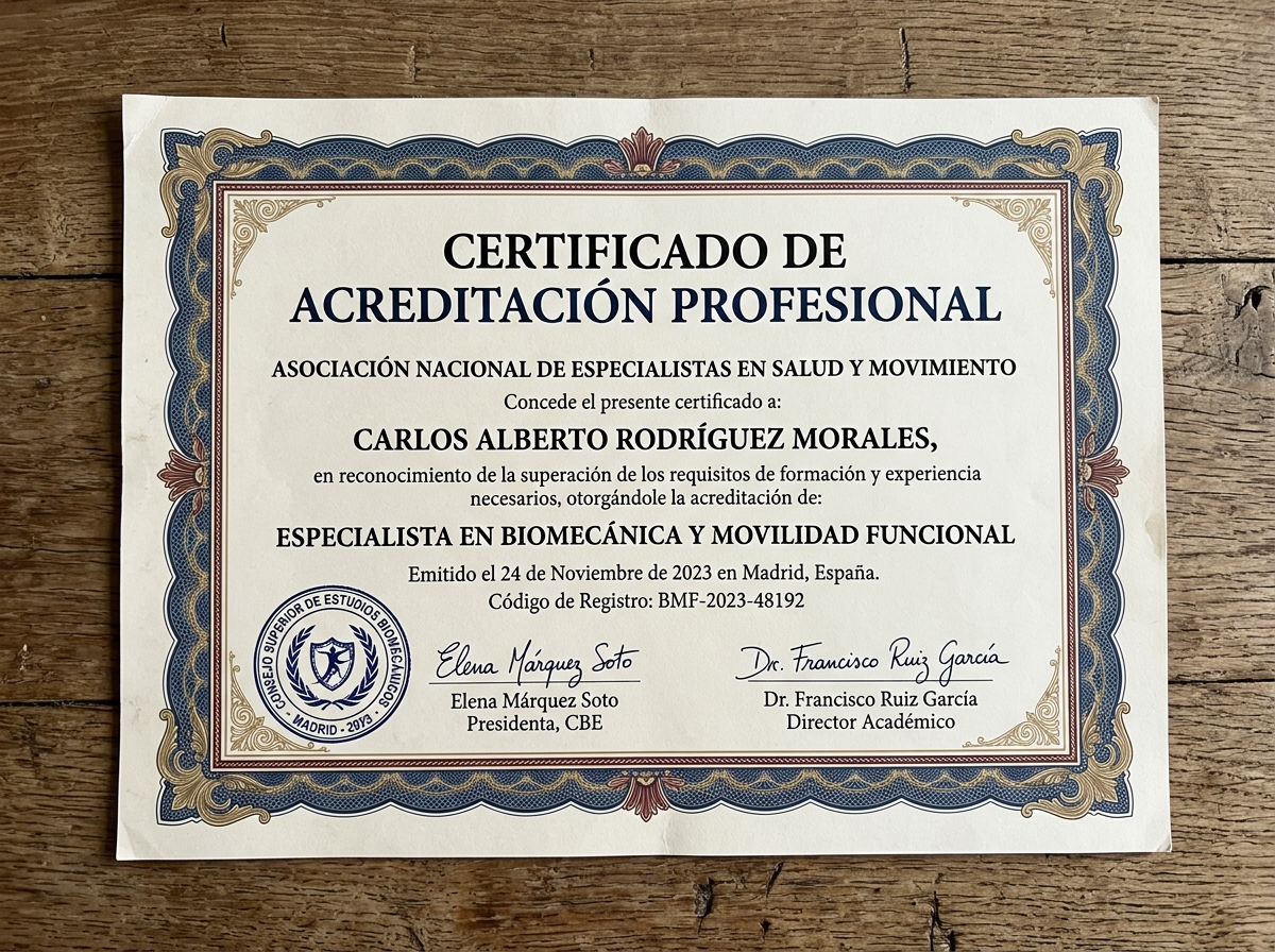 Certificado en Biomecánica Postural